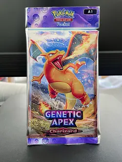 Custom Pokemon TCG Pocket Genetic Apex Charizard Booster God Pack - 5 Cards - Image 1