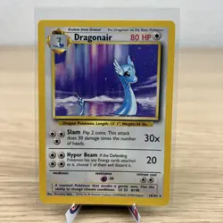 Dragonair 18/102 Rare Base Set Pokemon Card - LP - Image 1