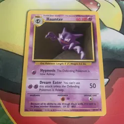 29/102 Haunter - Base Set - 1999 - Uncommon - Non Holo - Pokemon Card TCG - Image 1
