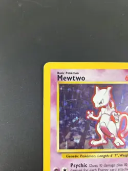 Mewtwo 10/102 Pokemon Card Holo WOTC Original Base Set - LP/Good Condition - Image 2