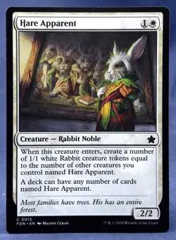 Hare Apparent - MTG - Foundations FDN - NM - Image 1