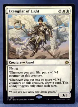 Exemplar of Light - MTG - Foundations FDN - NM - Image 1