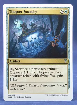 Thopter Foundry - MTG - (White Border) Mystery Booster 2 - Excellent NM - Image 1