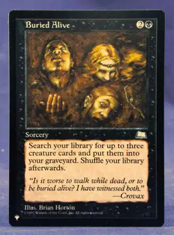 Buried Alive - MTG - The List - Excellent NM - Image 1