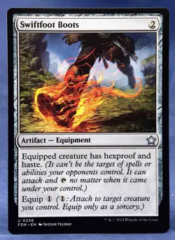 Swiftfoot Boots - MTG - Foundations FDN - NM - Image 1