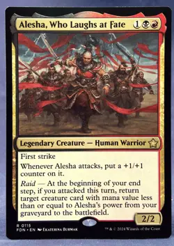 Alesha, Who Laughs at Fate - MTG - Foundations FDN - NM - Image 1