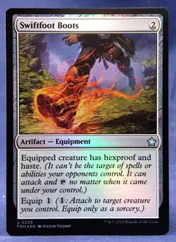 Swiftfoot Boots (FOIL) - MTG - Foundations FDN - NM - Image 1
