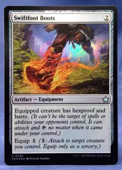 Swiftfoot Boots (FOIL) - MTG - Foundations FDN - NM - Image 2