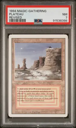 Plateau - Revised 1994 - PSA 7 - Magic: The Gathering MTG - Image 1
