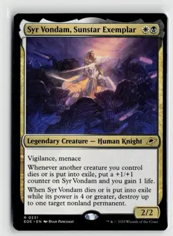 MTG Edge Of Eternities Syr Vondam, Sunstar Exemplar x1 NM Rare 321 - Image 1
