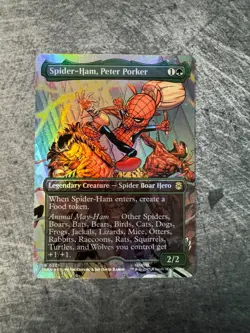 Spider-Ham, Peter Porker (Borderless) - Marvel's Spider-Man (0201) - NM Foil - Image 1