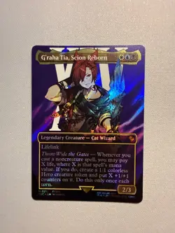 G'raha Tia, Scion Reborn (Borderless Surge Foil) - MTG Cmndr: FF (FIC) #211 NM - Image 1