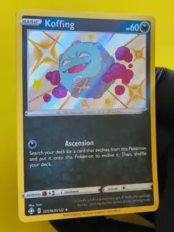 TCG Pokemon English Koffing SV076/SV122 Shining Fates: Shiny Vault Holo - Image 1