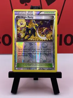 ALL-NIGHT PARTY 96/122 REVERSE HOLO POKEMON BREAKPOINT UMBREON NM/VLP - Image 2