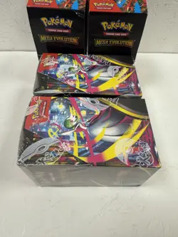 Pokemon TCG Mega Evolution Half Booster Box x4 (72 Packs) 2x Sealed 2x Unsealed - Image 3