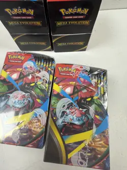 Pokemon TCG Mega Evolution Half Booster Box x4 (72 Packs) 2x Sealed 2x Unsealed - Image 5