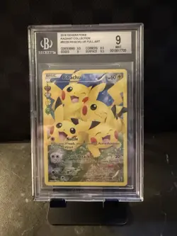 2016 Pokemon XY Pikachu Full Art RC29 Generations Radiant Collection BGS 9 - Image 1