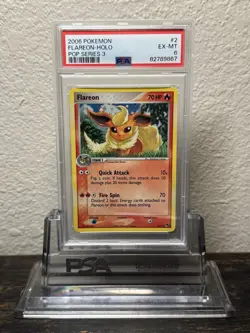 🔥2006 Pokemon Pop Series 3 Flareon #2 Holo - PSA 6 EX-MT🔥 - Image 4