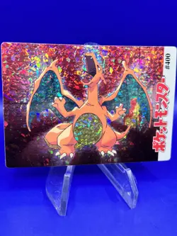 Charizard #400 Vinatge Japanese Pokemon Vending Prism Sticker Misty NM- - Image 3