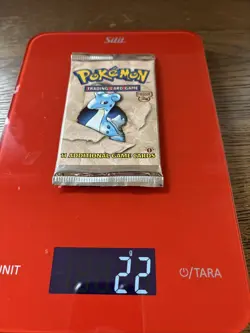 Original Pokemon Fossil Booster Pack 1999 - Lapras - 1st Edition. Heavy pack! - Image 3