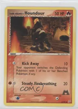 Team Magma's Houndour Pokemon EX Magma vs Aqua #63 2004 - Image 1