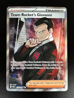 Team Rocket's Giovanni 225/182 Destined Rivals Ultra Rare Holo Pokemon TCG - NM! - Image 1