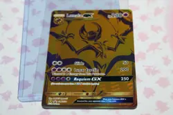 Pokemon TCG: Lunala GX #SM103a Sun & Moon Amazing Rare Gold Black Star Promo - Image 1