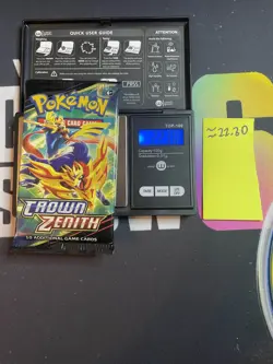 22.30g VERY HEAVY Crown Zenith Pokemon Sealed Booster Pack New - Image 1