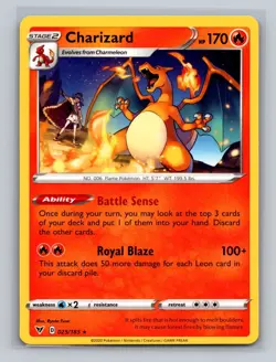 Charizard 025/185 Rare Vivid Voltage Pokemon TCG LP-NM - Image 1