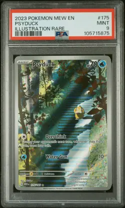 2023 POKEMON MEW EN-151 ILLUSTRATION RARE #175 PSYDUCK PSA 9 - Image 1