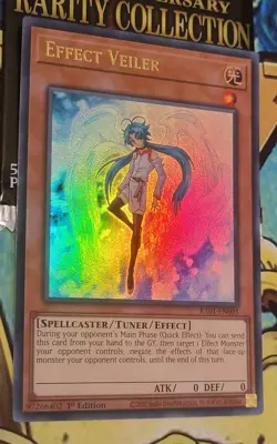 Yu-Gi-Oh Effect Veiler RA01-EN003 Ultra Rare 1st Edition NM Condition - Image 1