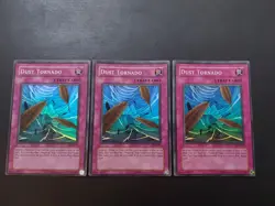 Yugioh - Dust Tornado PSV-011 Super Rare Off Centre - Playset x3 - Image 1