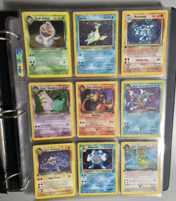 Pokemon Vintage Team Rocket Binder Collection Lot Holo’s & More 135 Cards ￼￼ - Image 1