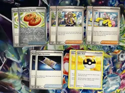 Arven Night Stretcher Iono Pokemon TCG Trainer Lot Of 10 Deck Builder Cards - Image 1