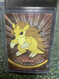 Pokemon HOLO 1999 Topps Card : Sandslash # 28 - TV Animation Collector’s Edition - Image 1