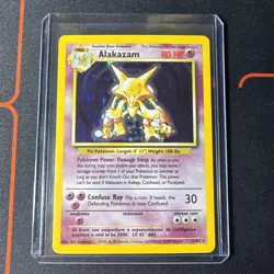 1999 Pokemon Alakazam Base Set Holo Unlimited Card #1/102 LP (Ex) - Image 1