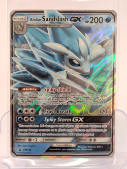 Alolan Sandslash GX SM236 - Sun & Moon Promo Pokemon Card - NM - Image 1