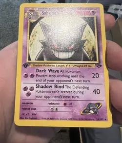 Pokemon TCG Sabrina's Gengar Gym Challenge 29/132 1st Edition Rare Card - Image 3