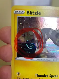 POKEMON BLITZLE #SWSH173 PROMO BLACK STAR COSMOS HOLOFOIL HD SWIRL NM CARD - Image 2