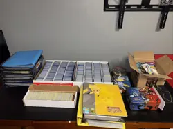 Pokemon TCG Huge Lot 10 Binders Thousands Of Cards Holo Collection Lot - Image 1