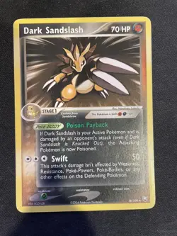 Dark Sandslash 18/109 Pokemon Card - EX Team Rocket Returns Rare LP - Image 1