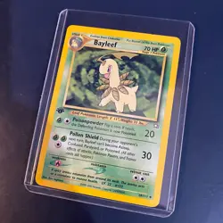 Pokemon Card - Neo Genesis Bayleef 28/111 WOTC - NM - 1st Edition - Non-Holo - U - Image 1