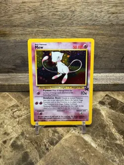 Pokemon Card Mew Holographic Black Star Promo #9 Card WOTC 1999-2000 NM - Image 1