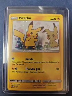 Pokemon Pikachu SM162 Black Star Promo Holo 2019 Mimikyu NM Rare Promo Card - Image 1