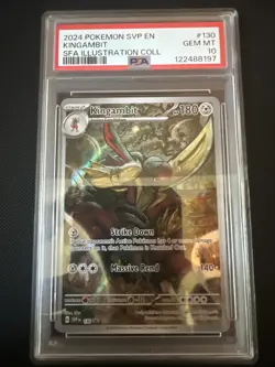 Pokemon Kingambit TCG SVP 130 Shrouded Fable Black Star Promo Card PSA 10 - Image 1