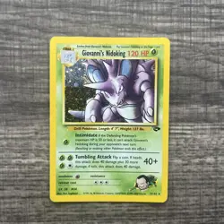 Pokemon TCG Giovanni's Nidoking Gym Challenge Holo Card 7/132 - Image 1