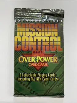 Marvel OverPower Mission Control Booster Pack Card Game Expansion Set CCG TCG - Image 1