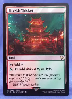 Fire-Lit Thicket - MTG - Commander: Final Fantasy - Excellent NM - Image 1