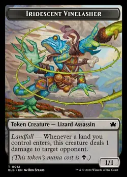 Iridescent Vinelasher Token - Bloomburrow - Near Mint - Image 1