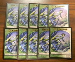 MTG Shadowmoor Green/White Elf Warrior Token x10 (2008) Excellent - NM Condition - Image 1